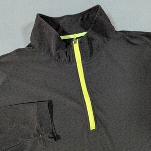 Swag Golf Quarter Zip Pullover Mens Large Charcoal Grey Skull Print G/FORE